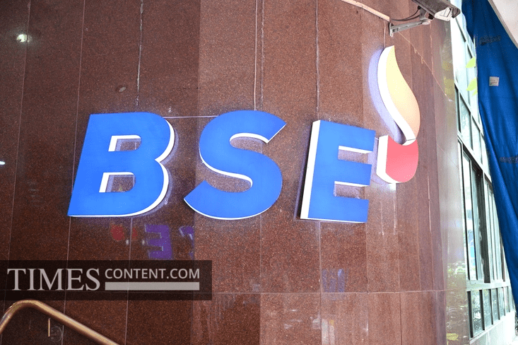 Bombay Stock Exchange building in Mumbai as brokerage stocks decline after STT increase