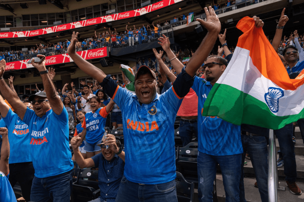 Packed stadium during an India vs Pakistan ICC T20 match highlighting the rivalry’s global appeal