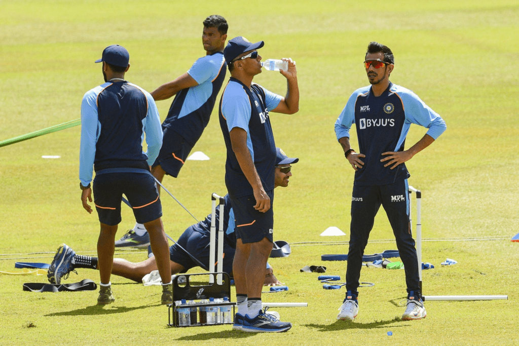 Indian cricket team training session ahead of scheduled T20 World Cup match in Colombo
